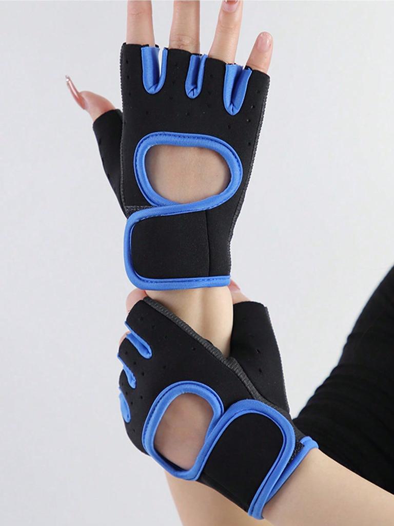 1 пара фитнес-перчаток для мужчин и женщин, дышащих, для тренировок, для езды на велосипеде, на турнике, защита запястья от скольжения