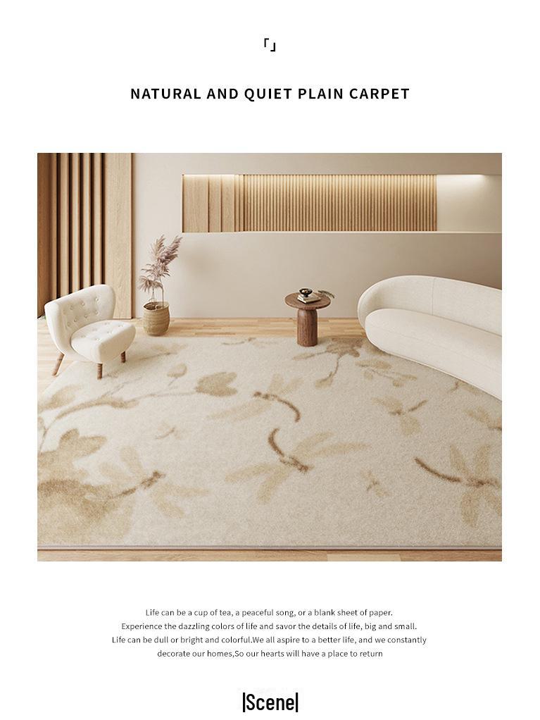 Ковер из овчины в стиле ваби-саби: Толстая, длинная полоса для спальни, дивана или журнального столика