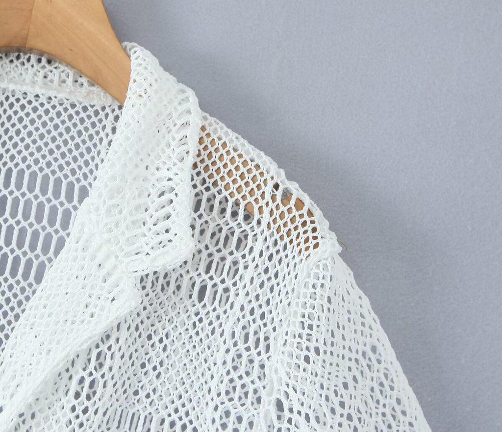 2025 Spring Women's European & American Style Casual Beach Cover-up Shirt