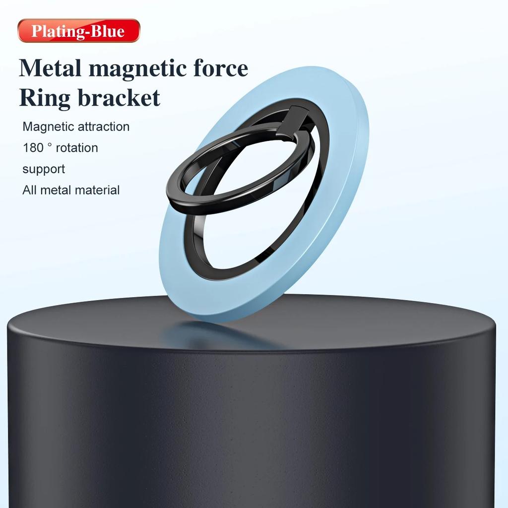 Магнитный держатель для кольца на 360° для подставки MagSafe, магнитная ручка для iPhone 15, 14, 13, 12 Pro Max, держатель для кольца на палец, подставка