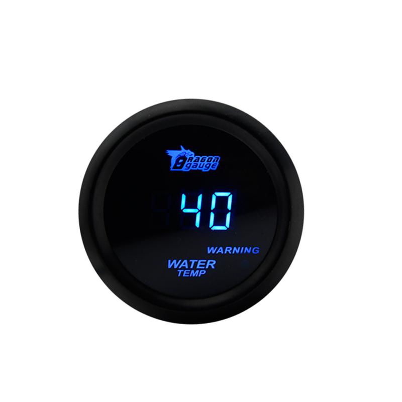 2'' 52MM Car Digital Blue Led Water Temperature Gauge 40-150℃ With Water Temp Joint Pipe Sensor Adapter