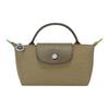 Le Pliage Green Сумка-тоут 'Пельмень' с логотипом, на молнии, из переработанного полиамида, женская, Артишок 34175919M04