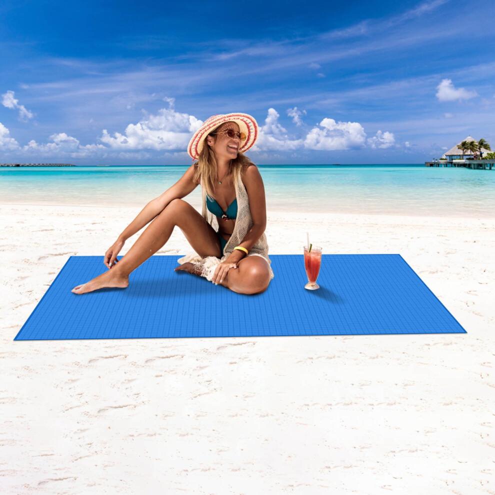 Waterproof Picnic Blanket, Sandproof Beach Mat, Large Outdoor Camping Carpet for Family Travel Beach Garden Use