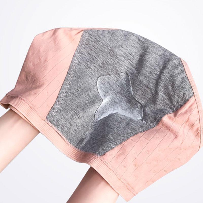 Женское нижнее белье, дышащие менструальные трусы со средней талией, хлопковые трусы, герметичные брюки