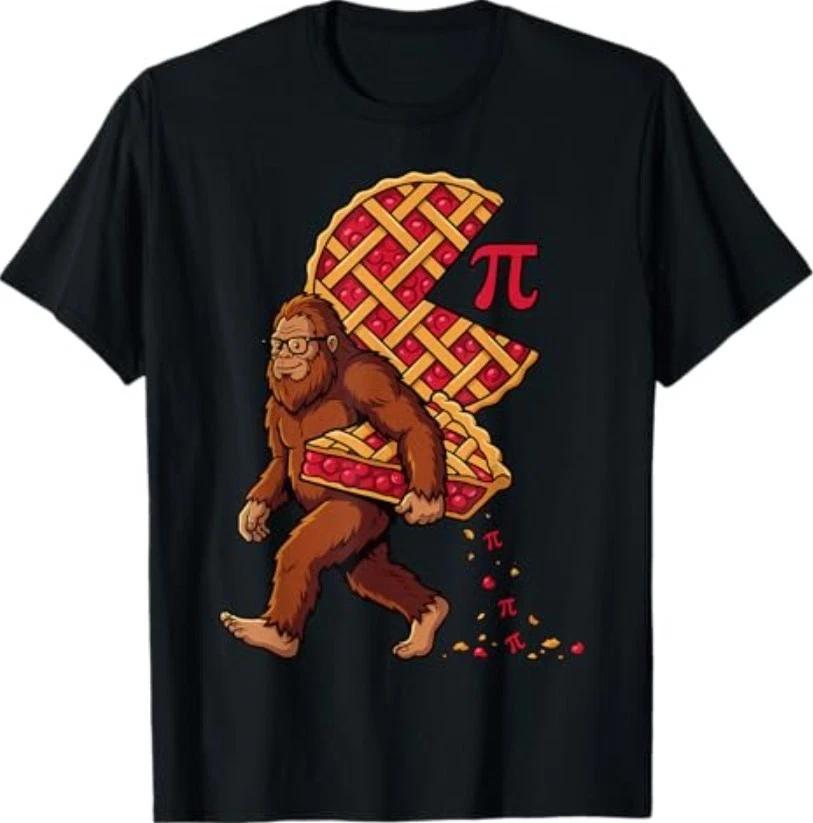 Bigfoot Pi Day Funny Sasquatch 3.14 Math Pie Lover T-Shirt