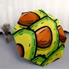 1pc Avocado slices Automatic Folding Umbrella - 8-Rib Iron Frame,  Portable Sunshade with Plastic Handle yy250731222