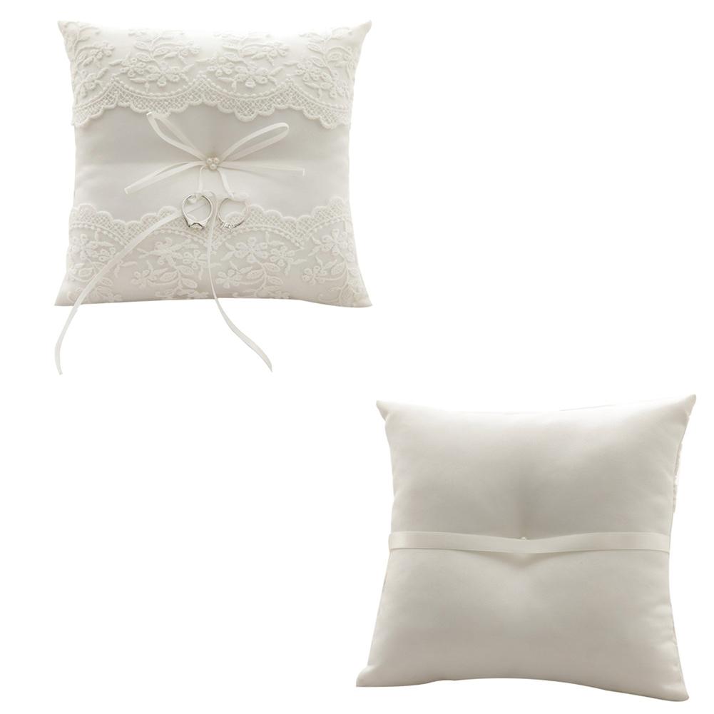 20x20 см белая кружевная подушка для обручального кольца Альянс подушка для свадебного кольца подушки свадебные украшения для свадебной церемонии