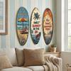 Summer Surfboard Wall Hanging Colorful Beach Decor Wall Art  Home Bedroom Decor