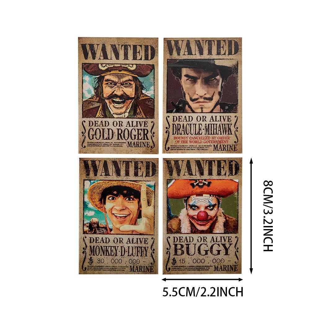 Прочный 1 Набор One Piece Официально Лицензированные Постеры Разыскивается Заголовок Магниты на Холодильник Для Шкафчика Декоративные Сплав Магнитные Украшения