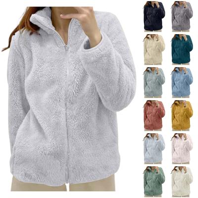 Женская флисовая куртка на молнии Легкие осенние куртки Зимние куртки больших размеров