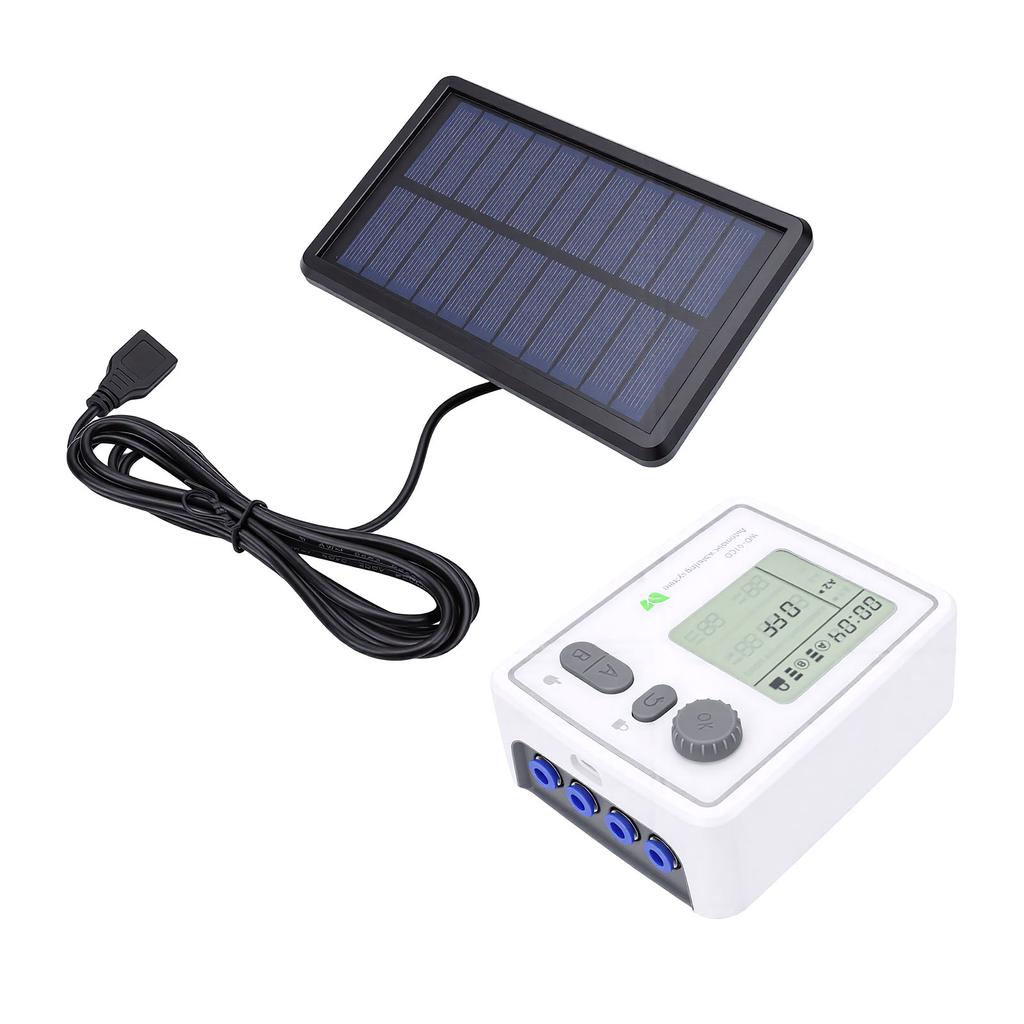 Solar Drip Irrigation Kit Support 2 Pumps 20 Pots WiFi Smart Automatic Drip Watering System for Balcony Garden