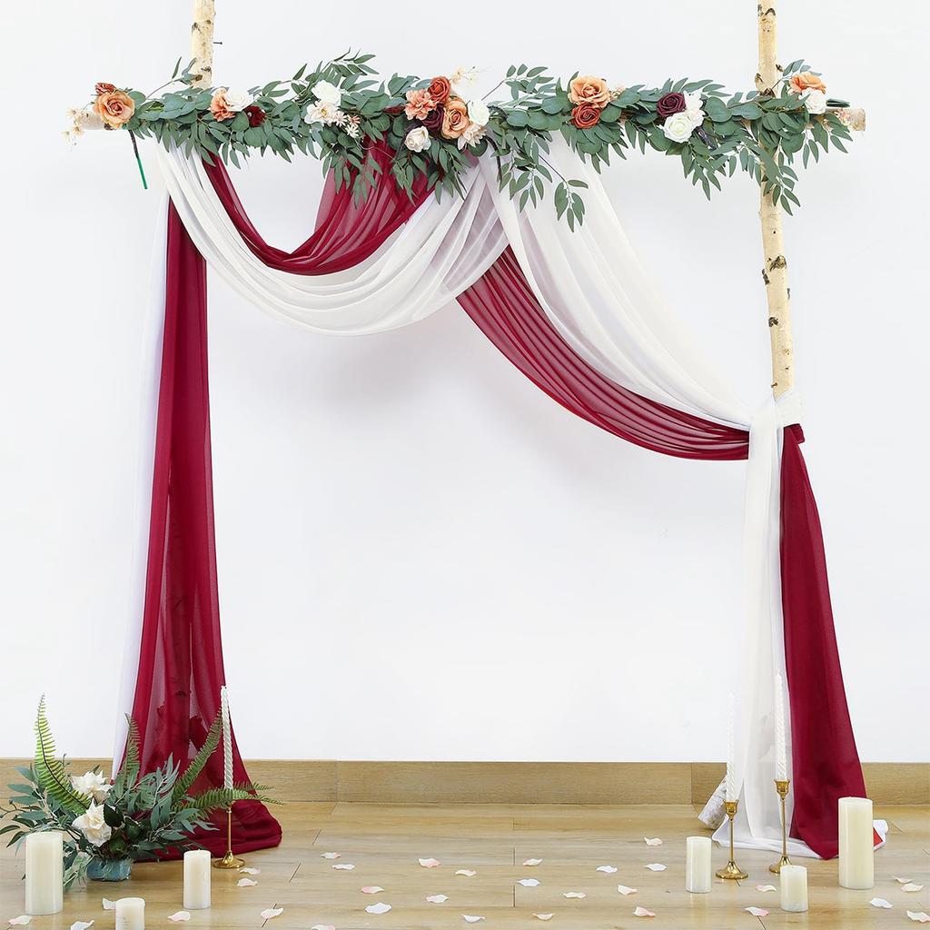 Свадебная арка драпировка шифоновая ткань драпировка занавеска драпировка свадебный сценический фон драпировка подвесной декор церемония прием декор