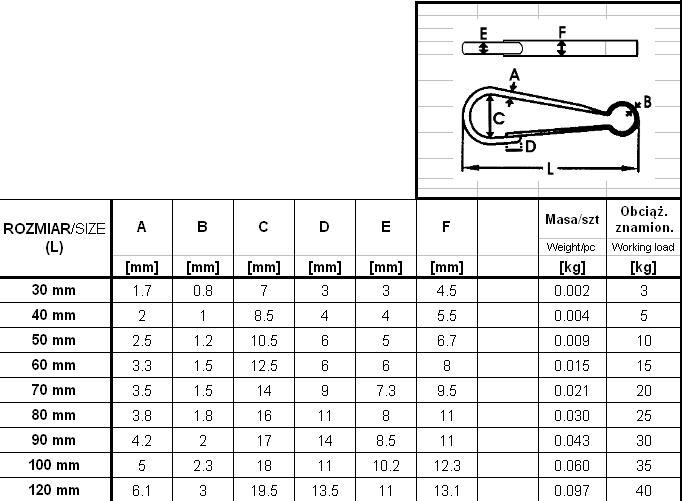 CHAIN SPRING 60MM GALVANIZED - SP LAN 60 ZN