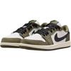 Jordan Кроссовки Air Jordan 1 Low White Green для детей HQ6996-200