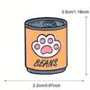 Cute Cat Canned Food Cartoon Brooch Cat Food Backpack Decoration Button Pins Badge