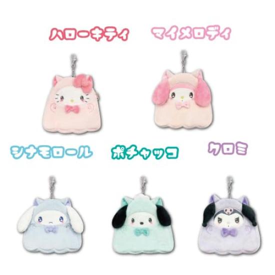 Кейс для пропуска на молнии Hatayama Shoji Sanrio Хэллоуин Кот Призрак My Melody H14 x x D3см 63203160 Вырубка - - Прибл.. W14.5 -