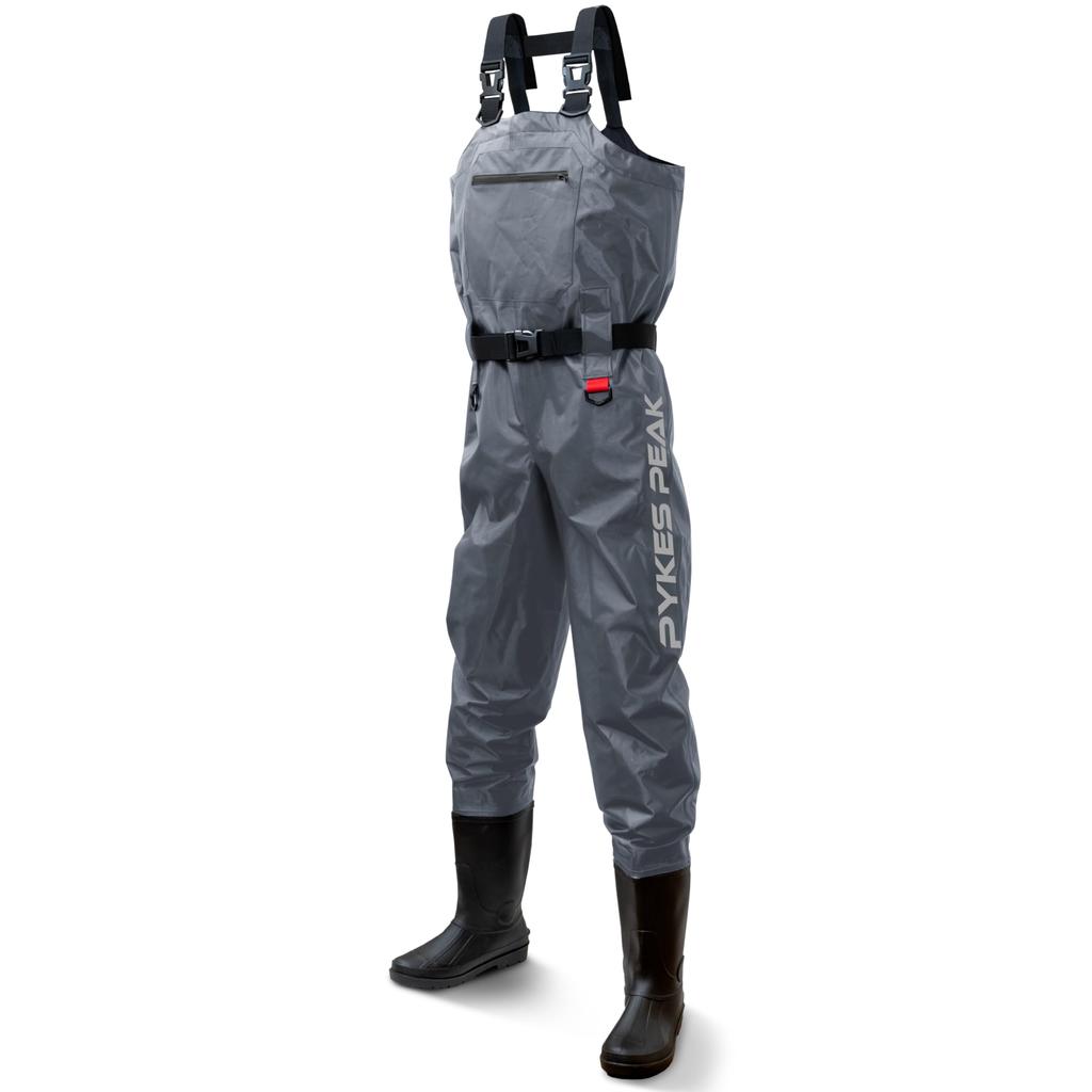 PYKES PEAK Вейдерсы рыболовные радиальные подошвы грудь высокие серфинг 2 типа на выбор полностью водонепроницаемый нейлон не липкий внутри