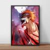Ho Bleach Kurosaki Ichigo холст картины постеры и принты картины на стене винтажный постер декоративный домашний декор Quadro