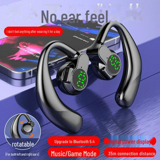 Высококачественная беспроводная Bluetooth-гарнитура для спорта с заушным креплением — длительное время ожидания, универсальная совместимость