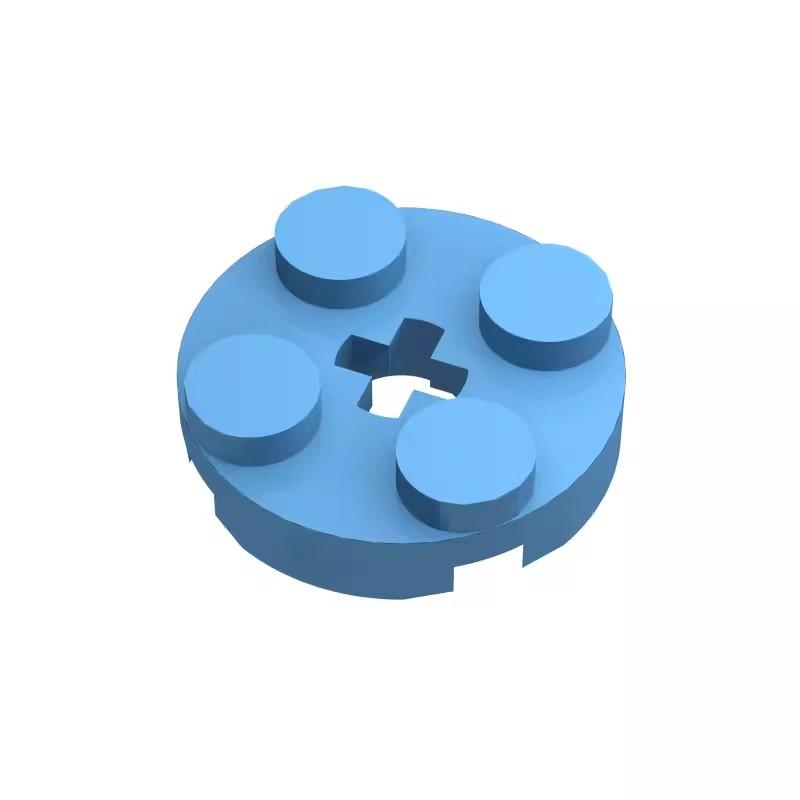 100 шт. Конструктор DIY, размер совместим с 2x2 круглым блоком 4032, пластиковые игрушки для детей