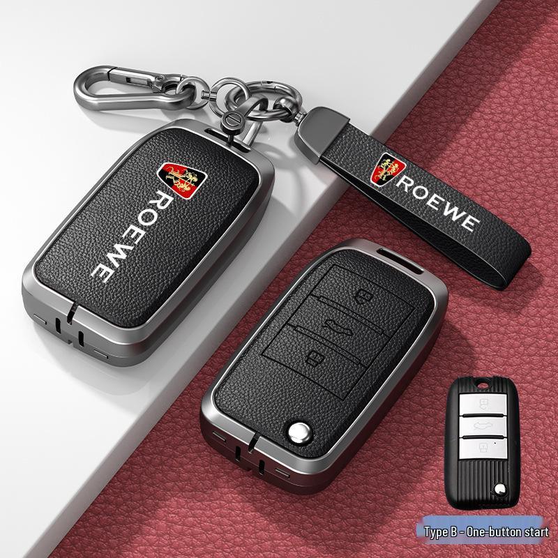 Совместимый чехол для ключа для Roewe RX5 (16-20), i6, RX8, RX3, EI5 - Металлический корпус с пряжкой
