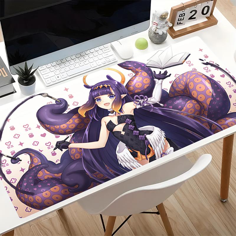 Hot Anime Mouse Pad H-hololive Ninomae Ina Nis kawaii desk mat Gaming Accessories Varmilo Keyboard Pad Gamer Computer Mousepad