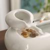 Автоматический керамический аквариум с циркуляцией воды и кормушкой для кошек