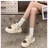 Popular Muffin Versatile Little White Shoes Women's Summer High-end Thick Baseplate Shoes 2025 New Dexun Casual Sports Shoes