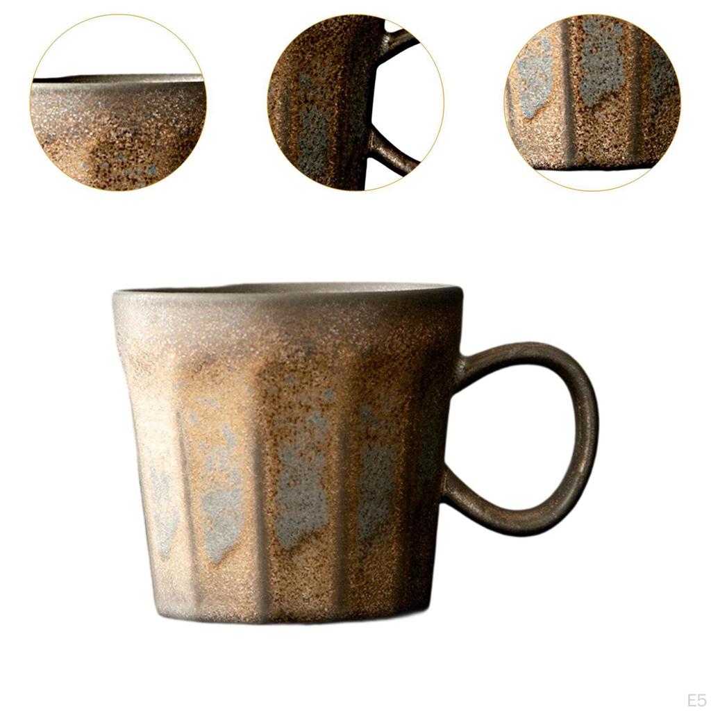 Кружка для кофе Ручная чашка для питья воды Винтажный дизайн Новинка Керамическая посуда Эспрессо Молоко для дома