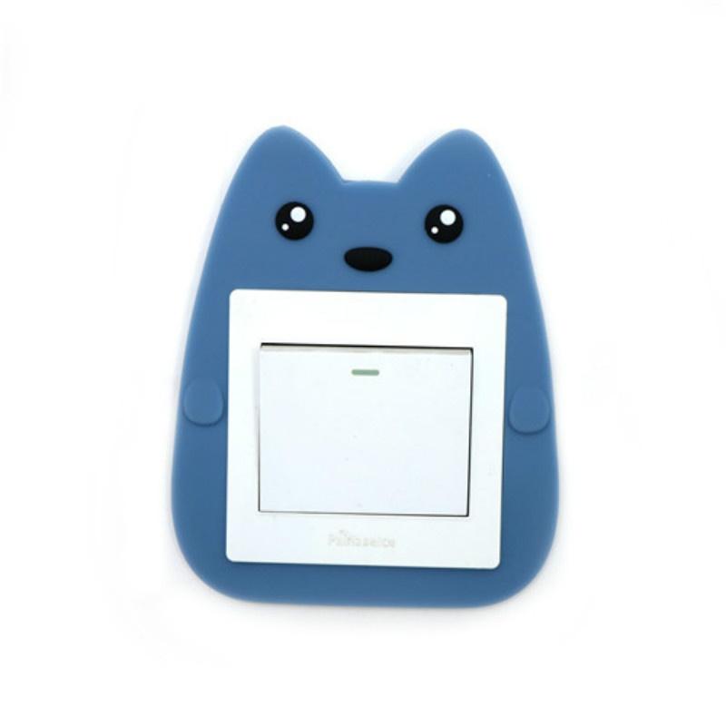 Обложка Декор детской комнаты Флуоресцентные настенные силиконовые наклейки с выключателем