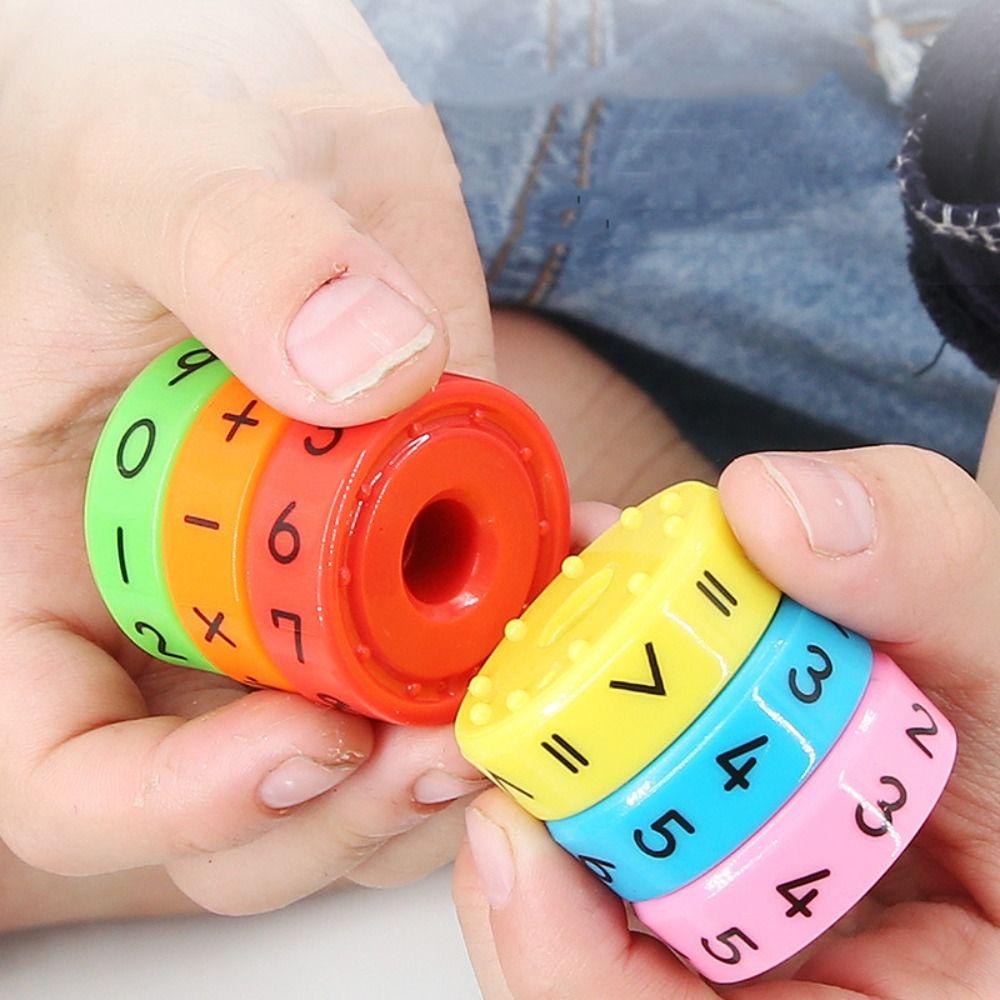 Math Toys Learning Educational Toys Math Magnetic Block Montessori Puzzle Game Numbers Magic Cube