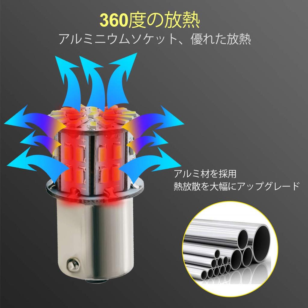 NAKOBO 10 шт. S25 Одноконтактная лампа высокой яркости, LED (P21W, 1156, S25, G18, BA15S)