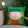 Мультяшный Аниме Смешной Южный Парк-P Наволочка Защита от пылевых клещей Наволочка Невидимая молния Шелковистый короткий плюш Чехол для диванной подушки