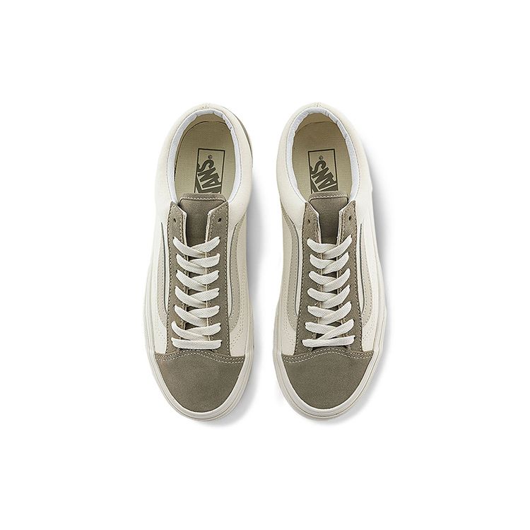 Vans Классические кеды Style 36 Удобные Универсальные Низкие Скейтбордические Кроссовки Унисекс Серо-зеленые VN0A54F6CNK