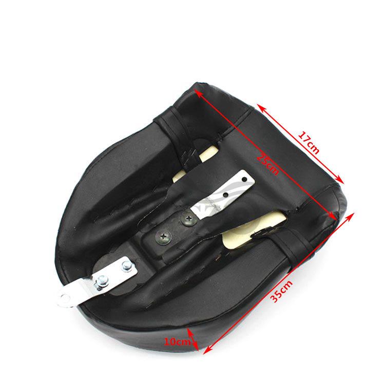 Harley 04-13 XL883/XL1200N Rear Leather Seat Cushion with Studs