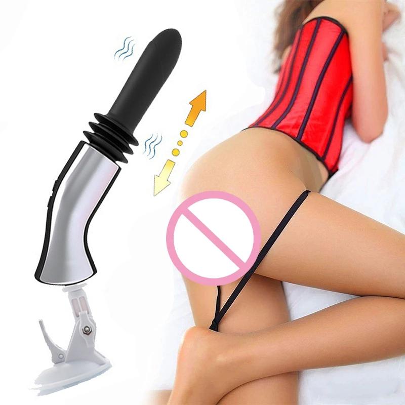 Automatic Retractable Dildo Vibrator Female Male G Spot Anal Vagina Sex Machine With Sucker Dildo Massager Adult Sex Health Toy