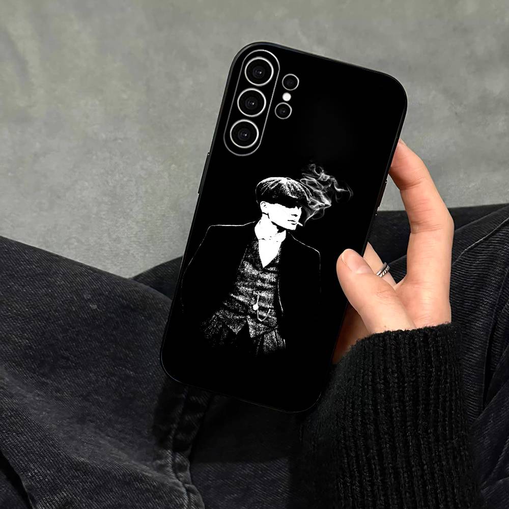 Крутой чехол для телефона T-Peaky Blinders для Samsung S25, S24, S21, S22, S23, S30, Ultra, S20, Plus, Fe, Note, 10, 9, 5G Черный