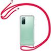 Shockproof Case - BOOLING - for Samsung S20 FE - Ultra-transparent - Anti-scratch - Red Chain