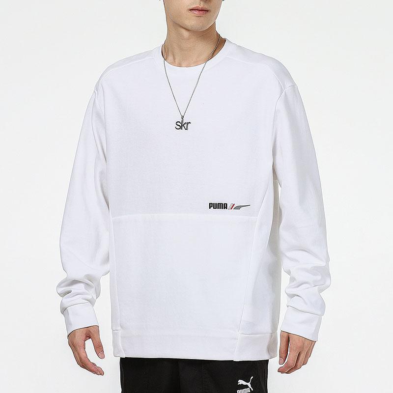 Puma Training Sports Breathable Crew Neck Sweatshirt Men Tops White 846532-02