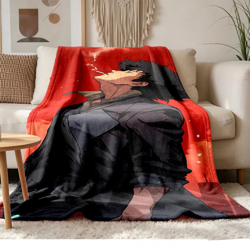 Cowboy Bebop Soft and comfortable flannel Suitable for sofas living rooms outdoor camping travel and also makes a great anniversary gif