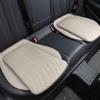 2Pcs Breathable Car Cushion Luxury Leather Commercial Non-slip Vehicle Sponge High Universal Rebound Pad Support Cover