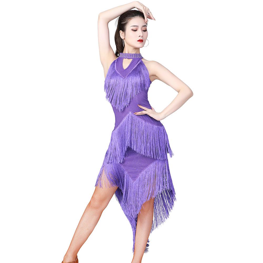 Women Shiny Fringe Halter Neck Dress Roaring Flapper Gatsby Latin Dance Sexy Sparkly Sequins Bodycon Dress