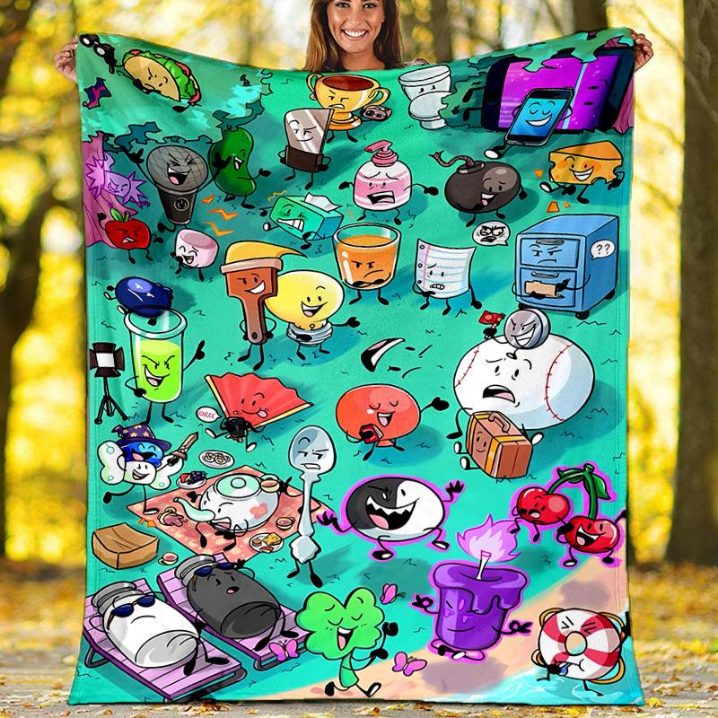 Inanimate Insanity printed throw blanket—lightweight,soft,warm;versatile blanket for all seasons—perfect as &air-conditioning throw,nap blanket
