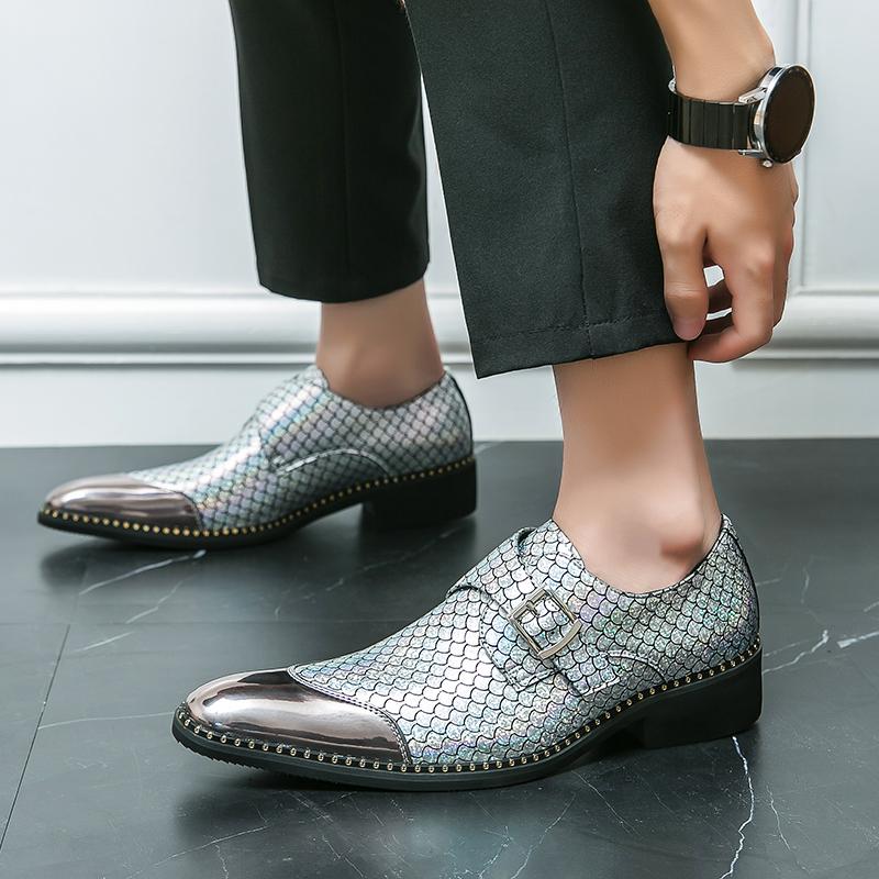 Итальянские классические туфли-броги с острым носком из лакированной кожи, мужские золотые туфли на шнуровке для офиса и вечеринок, мужские оксфорды для свадьбы