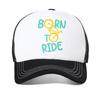 Кепка с принтом 'Born To Ride' Повседневная летняя Для унисекс Женская модная кепка-snapback Дышащие летние кепки регулируемая сетка Кепка-тракер