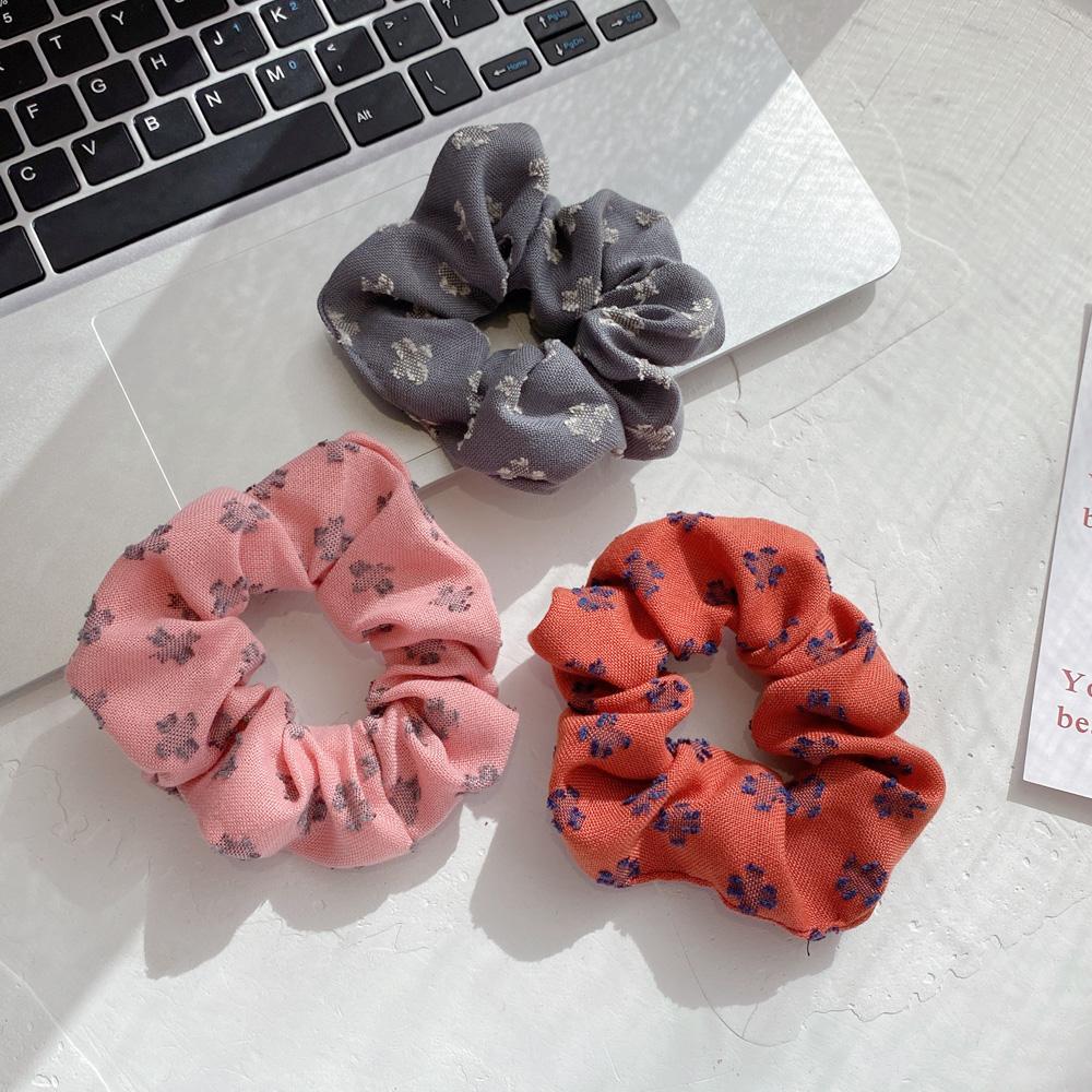 Velvet Wool Designer Scrunchy Hair Ties Cotton Famous Brands Women's Elastic Hair Accessories Rubber Bands Set for Hair