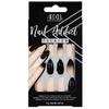 Ardell Nail Addict черные гвоздики и розовые накладные ногти с эффектом омбре