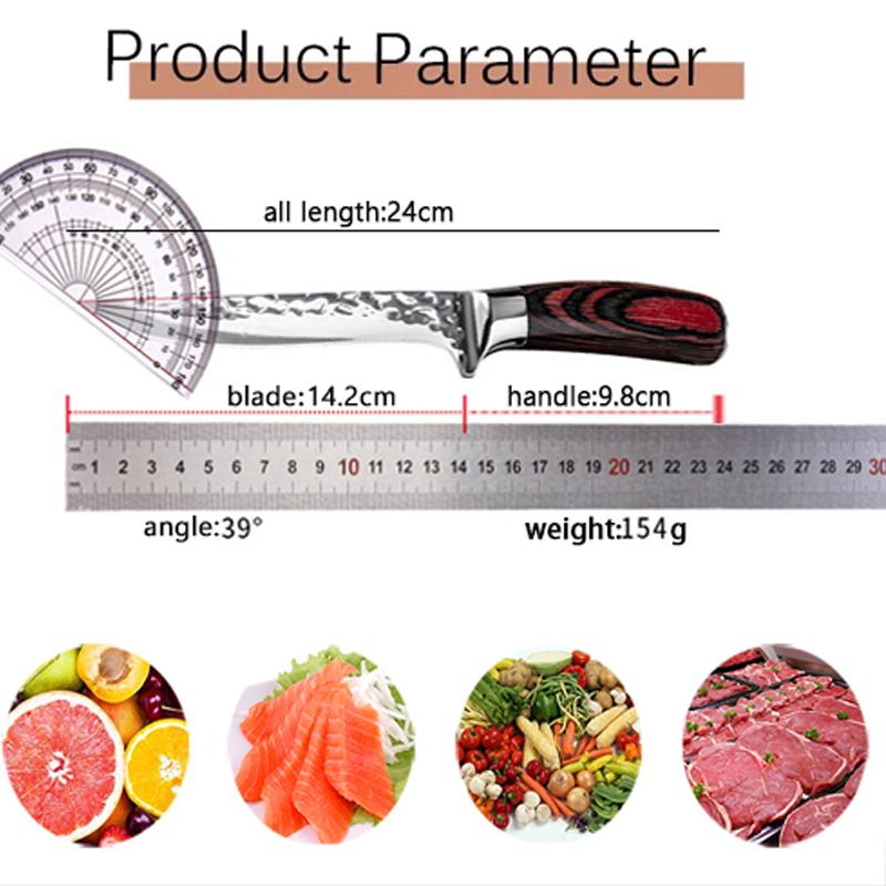 Профессиональный нож для разделки мяса, кованый нож ручной работы, ножи шеф-повара из дамасской стали, тесак для мяса, нож мясника, кухонные принадлежности