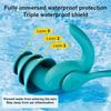 1 Pair Silicone Corded Ear Plug Waterproof Waterproof Earplug  Outdoor Water Sports