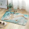 Легкий роскошный мраморный ковер для ванной комнаты, супер мягкий коврик, нескользящий коврик, кухонный коридор, аксессуары для ванны в спальне, бирюзовый цвет 
